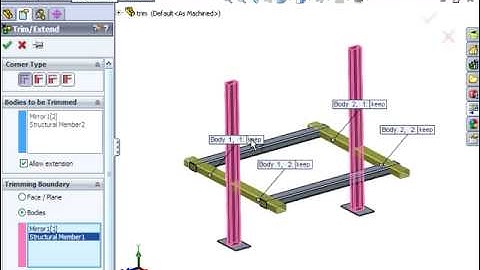 Trim and Extend using Power Trim - SOLIDWORKS 2009 Tutorial