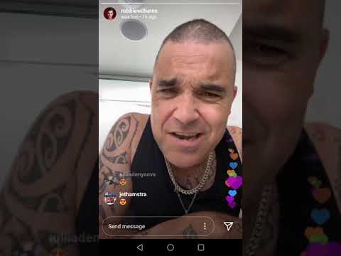 Instagram live with Robbie Williams "Everything Changes"