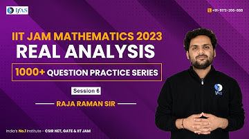 Real Analysis  | 1000 Plus Question Practice Series | IIT JAM Mathematics | IFAS