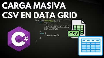 C# y .NET:  Carga Masiva de un CSV a un DataGrid
