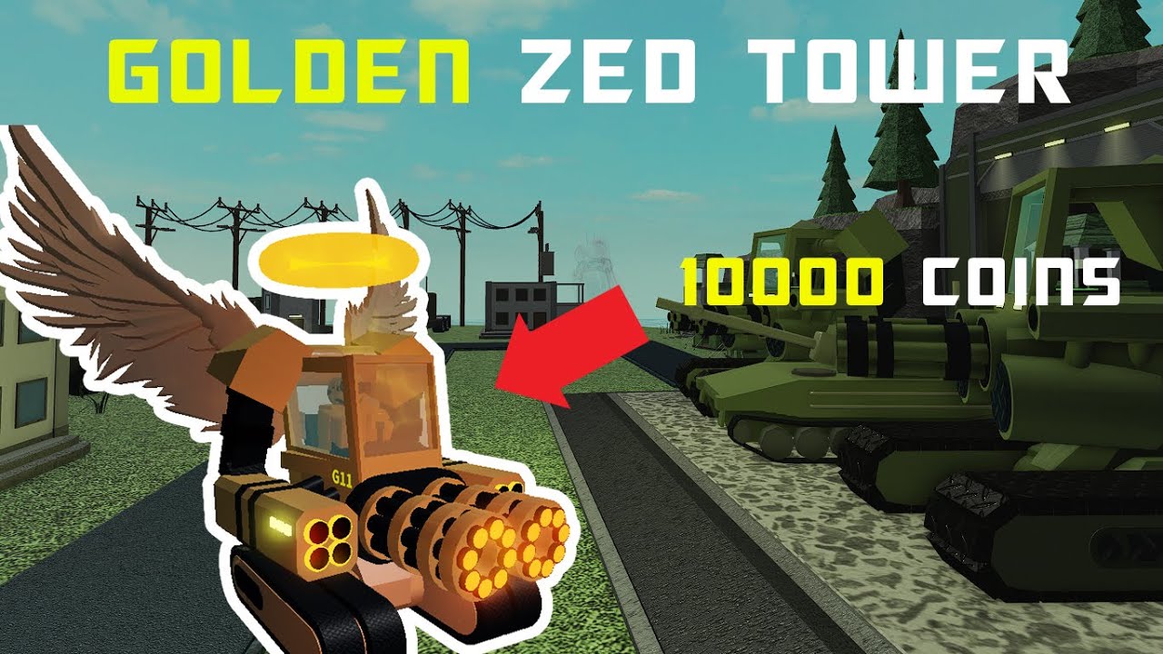 Tower Battles New Golden Zed Tower Roblox April Fools Youtube - roblox tower battles wiki railgunner