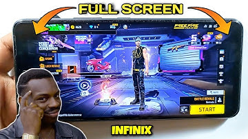 How to do Free Fire Max Full Screen in Infinix Mobile 🤔