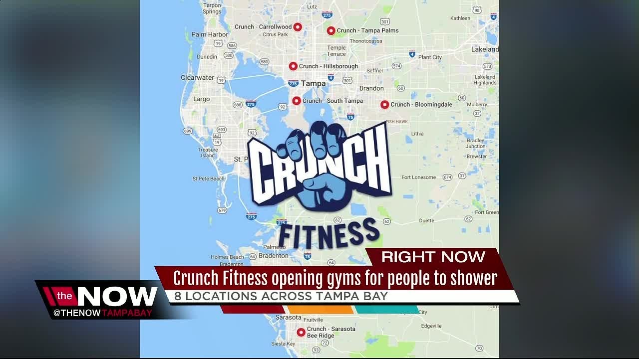 Crunch Fitness opening gyms for people to shower YouTube