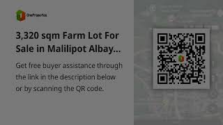 3,320 sqm Farm Lot For Sale in Malilipot Albay. Agricultural land With water sourcce.