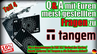 Q&A zu Tangem & der hardware Wallet mit Euren Fragen | Deutsch/German