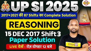 UPSI REASONING CLASS 2025 || UPSI REASONING PRACTICE SET || UPSI REASONING PREVIOUS YEAR -PULKIT SIR