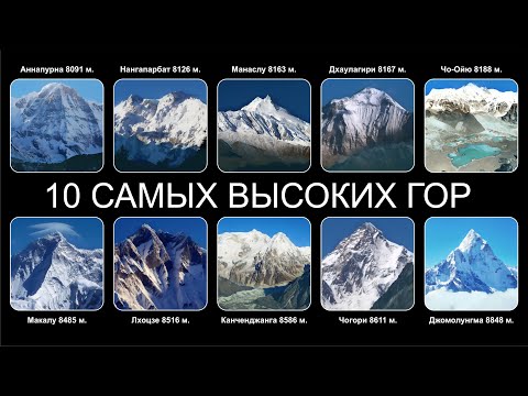 Топ  10 САМЫХ ВЫСОКИХ ГОР МИРА