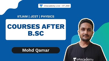 Courses after B.Sc | IPhysics | Mohd Qamar | UnacademyLive