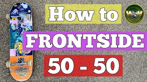 How to frontside 5050 on a ledge  -  (Skateboarding tutorial)