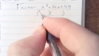 Factor x^2+14x+49