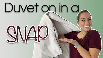 Easiest Way to Put on a DUVET Cover with SNAPS! Simple method to put a cover on by yourself.
