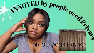 How to create Outdoor Privacy [No Tools Required] | Renter