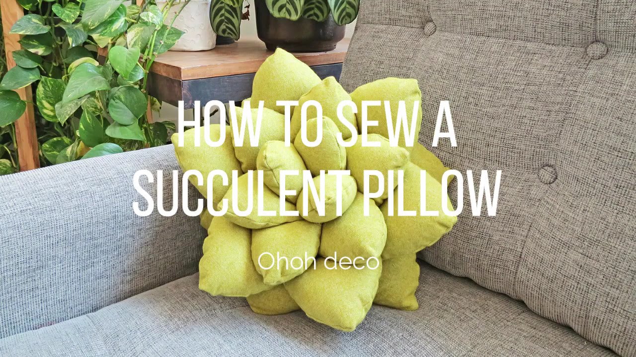 Succulent pillow pattern