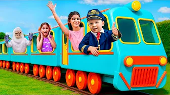 Oliver’s Funny Train Adventure with Unusual Passengers!