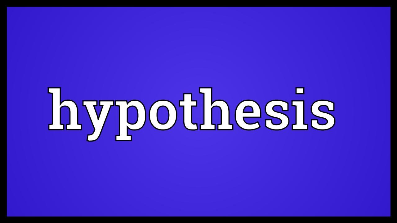 hypothesis us pronunciation