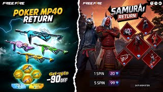 Poker Mp40 Return Confirm Date 2026 🥳💥 | Free Fire Ob54 Update | Ff Upcoming Event | Ff New Event