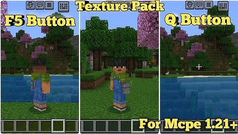 F5 and Q Button without Settings Overlay!!! - Texture Pack MCPE 1.21+