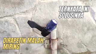TERNYATA SEMUDAH INI, CARA PASANG KERAN AIR AGAR TIDAK MIRING