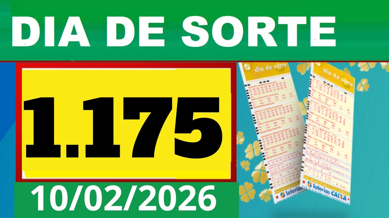 Resultado do DIA DE SORTE Concurso 1 175 Sorteio dia 10022026