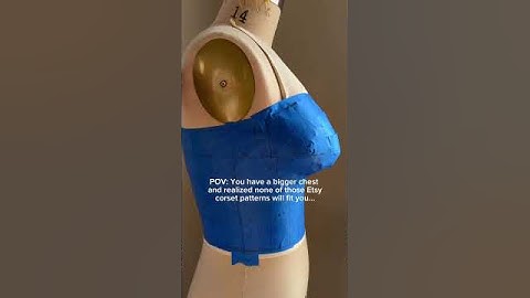FREE Corset Pattern for Fuller Busts 🥰✨ #inclusivefashion #corsetmaking #sewing