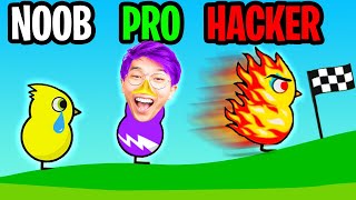 Noob Vs Pro Vs Hacker In Duck Life? All Levels
