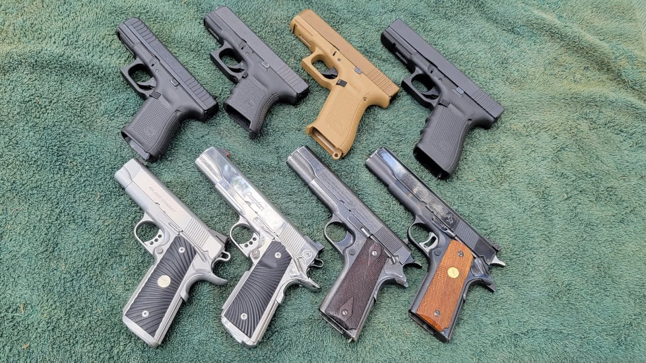 Glock vs. 1911. WHICH DESIGN IS BETTER??? YouTube