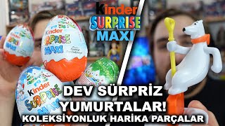 Dev Ki̇nder Yumurtalar İçi̇nden Çikanlara Bayildim Kinder Surprise Maxi
