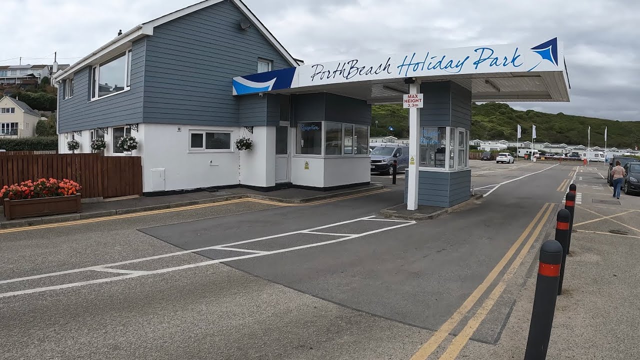 Quick walk round Porth beach holiday park Newquay