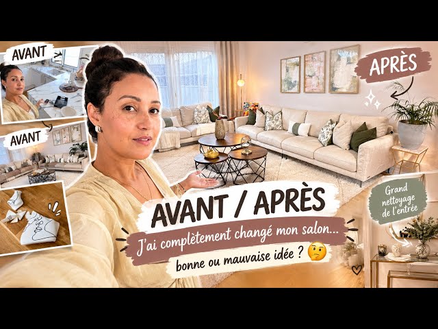 AVANT / APRÈS 😳 Mon salon ne ressemble plus au même… bonne ou mauvaise idée ?