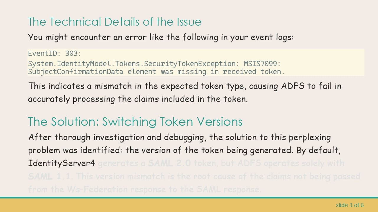 Resolving the SAML Claim Issue in ADFS When Using Ws-Federation with IdentityServer4