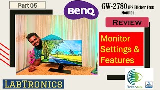 BenQ GW2780 Monitor Settings & Features