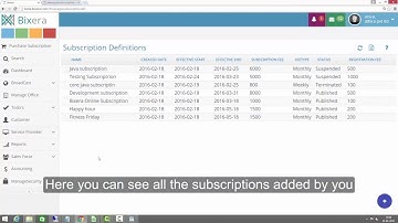How to export subscriptions defined in office