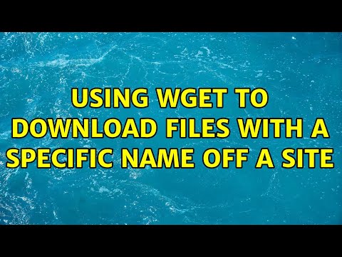 Using Wget to download files with a specific name off a site