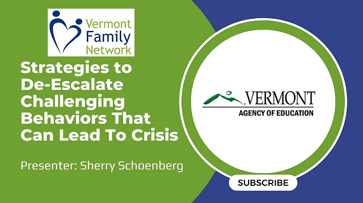 Strategies To De-Escalate Challenging Behaviors That Can Lead To Crisis (2/18/15)