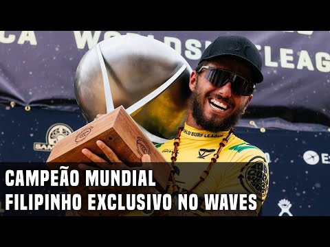 Campeão Mundial, Filipe Toledo fala com exclusividade ao Waves #Filipinho #FilipeToledo #WSL