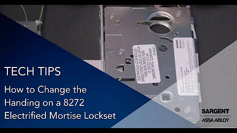 How to Change the Handing on a SARGENT 8272 Electrified Mortise Lockset