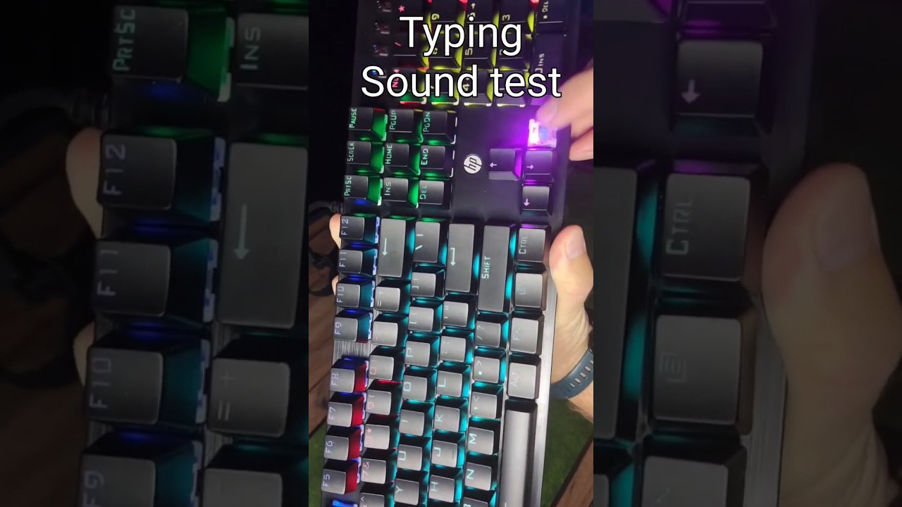 HP GK100F Keyboard #Typing #ASMR #RGB #keyboard #mechanicalkeyboard #blueswitch