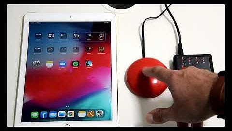 Single Switch Step Scanning with #SwitchControl on #iPad with an APPlicator and a Smoothie switch