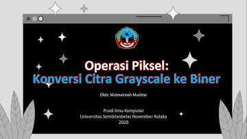Konversi Citra Grayscale ke Biner - Matlab Practice- Pengolahan Citra Digital