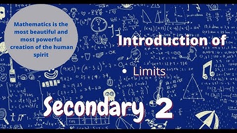 Introduction of Limits for secondary 2