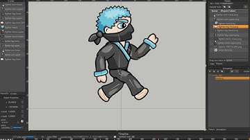 Making a 2D walking animation using Spriter