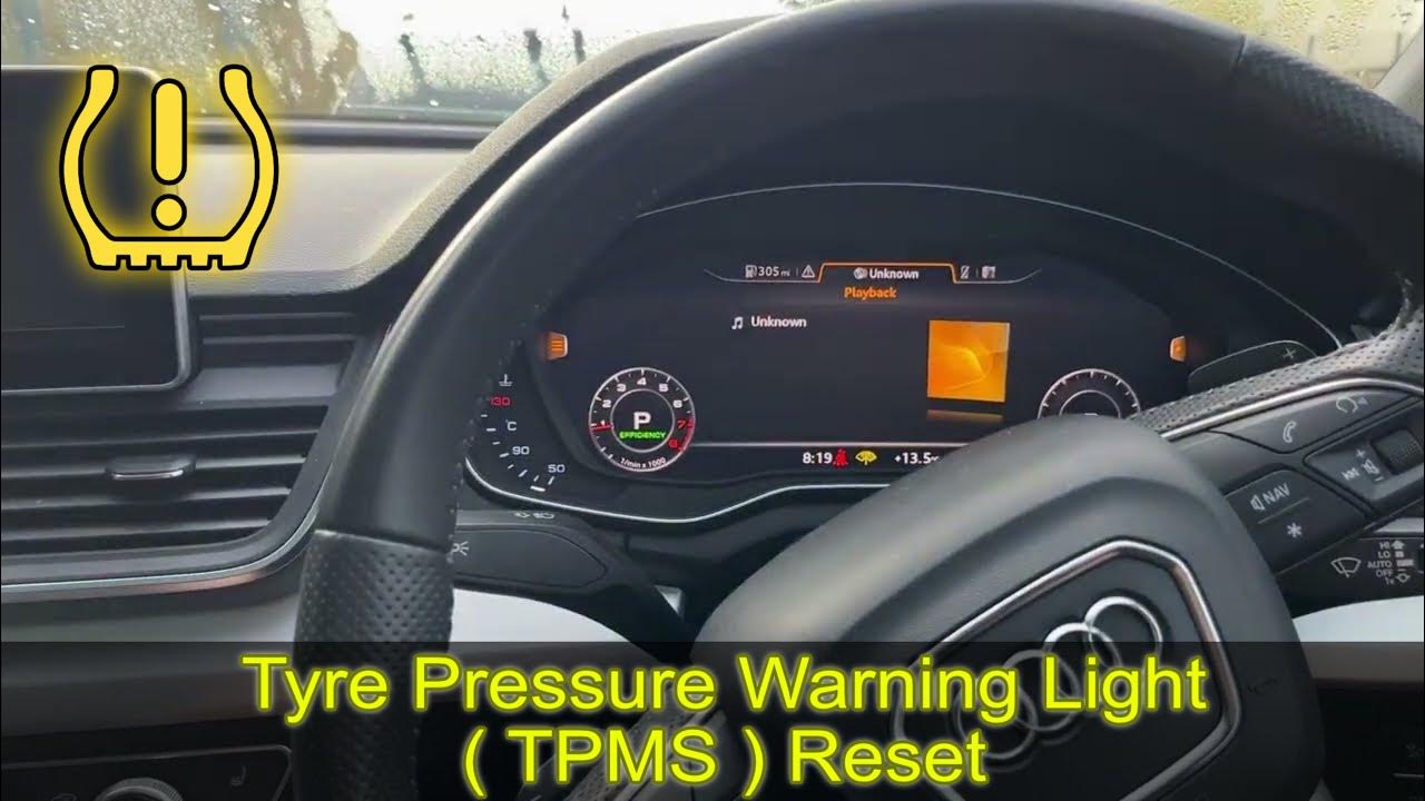 2018 Audi Q5 tyre pressure warning reset - YouTube