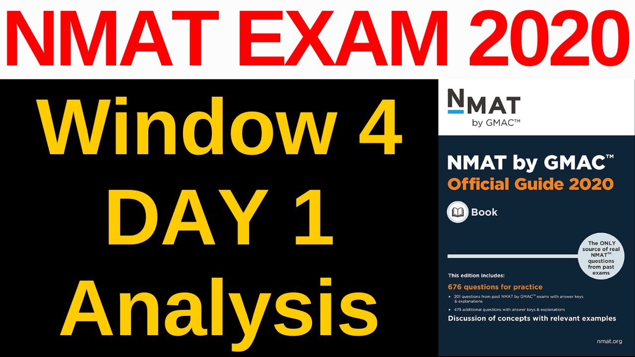 NMAT 2020 Exam Window 4 Day 1 Analysis [New Changes, Expected Cut-Off, New Pattern, Difficulty]