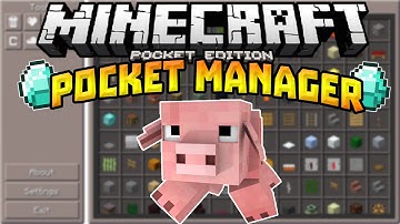 MCPE POCKET MANAGER MOD 0.14.0!!! - Too Many Items Mod - Minecraft PE (Pocket Edition)