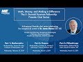 Dr. James Simons, S. Donald Sussman Fellowship Award Fireside Chat Series. Chat 2. March 6, 2019