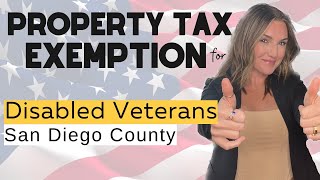 Disabled Veterans Property Tax Relief | San Diego County