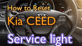How To Reset The Service Light On A Kia Ceed - Youtube