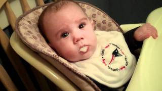369 - Gavin Eats Rice Cereal for the First Time