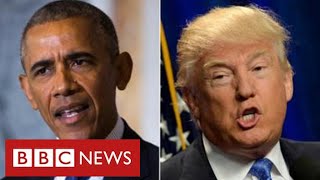 Former President Barack Obama launches scathing attack on Donald Trump - BBC News