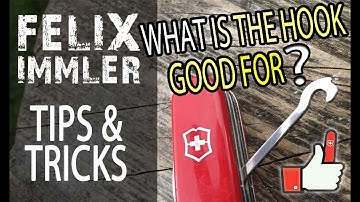 13 toepassingen van de SAK-haak & een unieke modificatietruc - Victorinox Tips & Tricks (28/40)